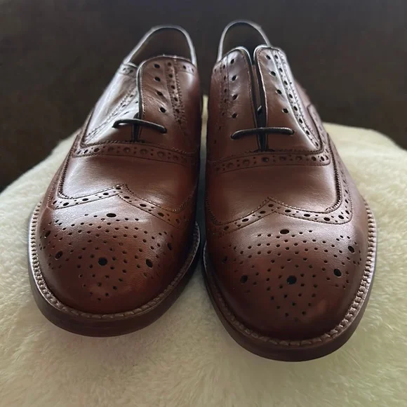 Beckett Simonon Shoes Mens Size 10 Brown Oxford Brogue Wingtip Derby Leather The all-new Gibson Wingtips are your ultimate smart-casual  main image 4